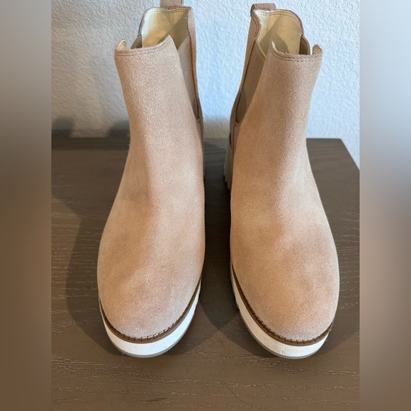 NWOT Cole Haan ZeroGrand Suede City Wedge Boots - Picture 2 of 7